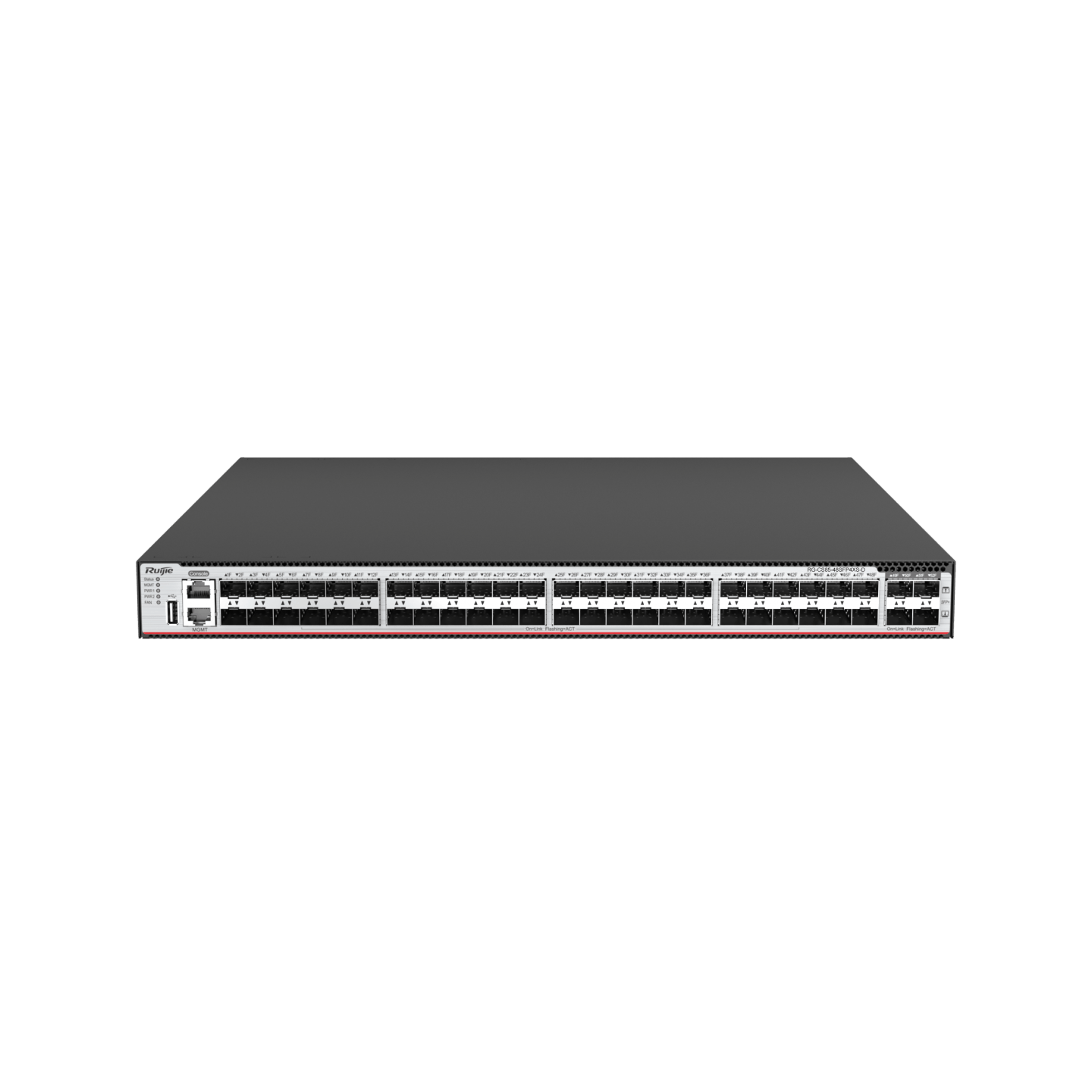 RUIJIE RG-CS85-48SFP4XS-D 48-Port GE All-Optical Layer 3 Enterprise-Class Core or Aggregation Switch, 4 × 10G Uplink Ports